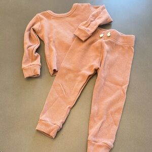 Quincy Mae L/S Thermal in Rose 12-18 months